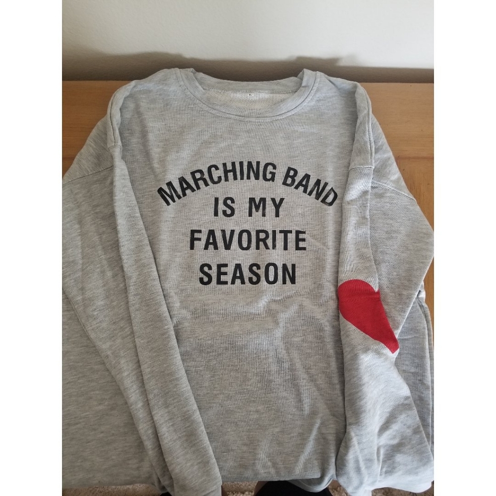 Marching Band Gray Crewneck